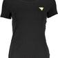 Guess Jeans Black Cotton Women T-Shirt