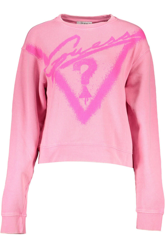 Guess Jeans Pink Cotton Women Sweater