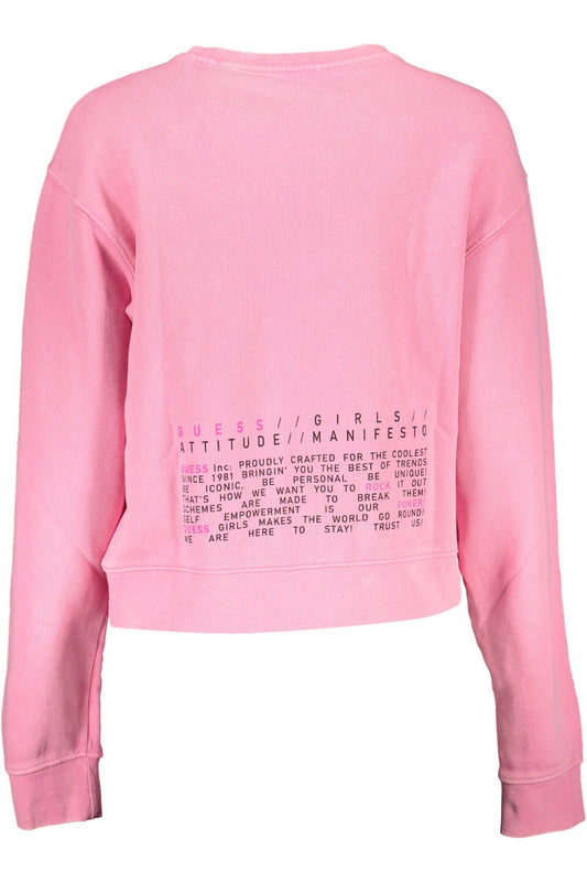 Guess Jeans Pink Cotton Women Sweater