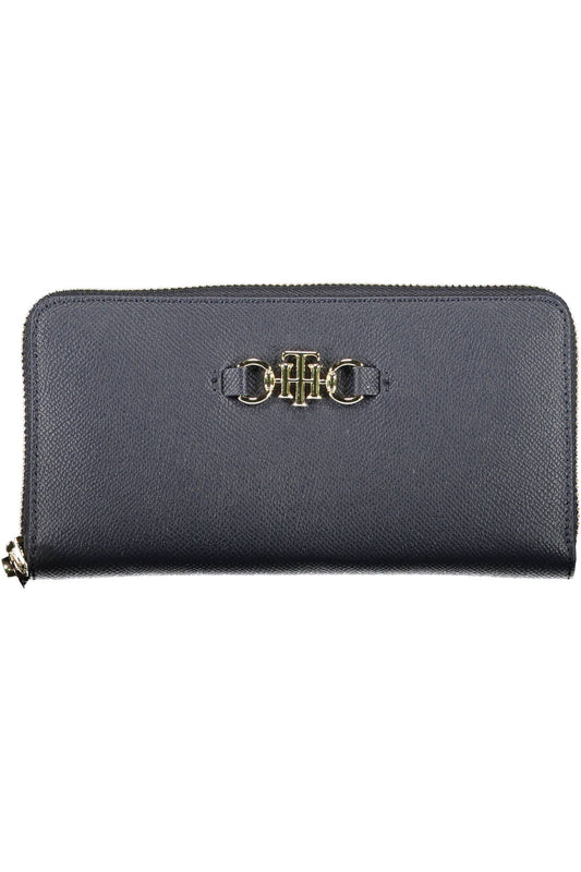 Tommy Hilfiger Blue Polyurethane Women Wallet