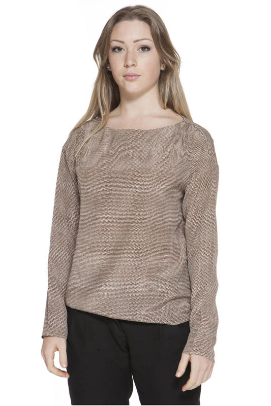 Gant Brown Silk Women T-Shirt