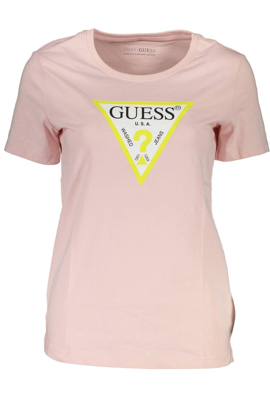 Guess Jeans Pink Cotton Women Top