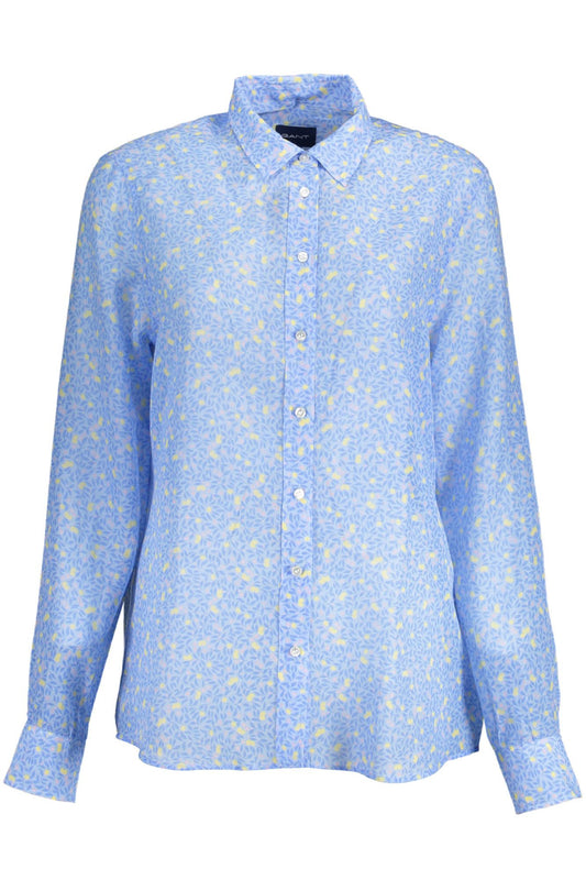 Gant Light Blue Cotton Women Shirt