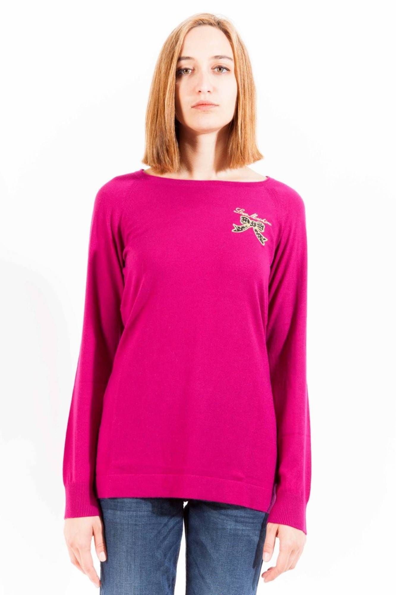 Love Moschino Purple Nylon Women Sweater