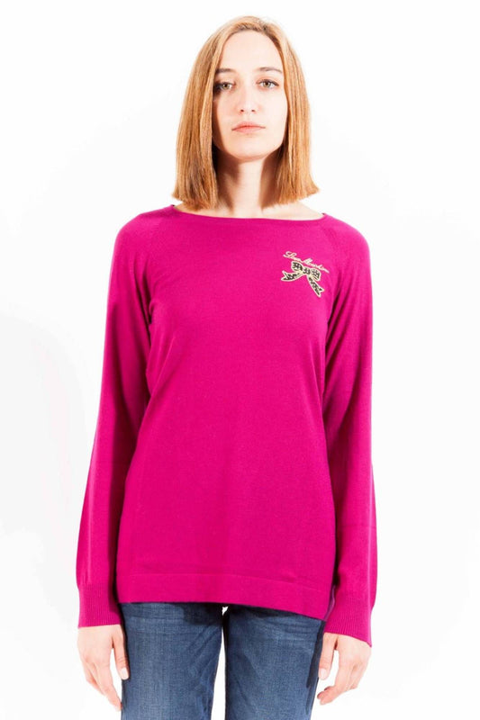 Love Moschino Purple Nylon Women Sweater