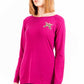 Love Moschino Purple Nylon Women Sweater