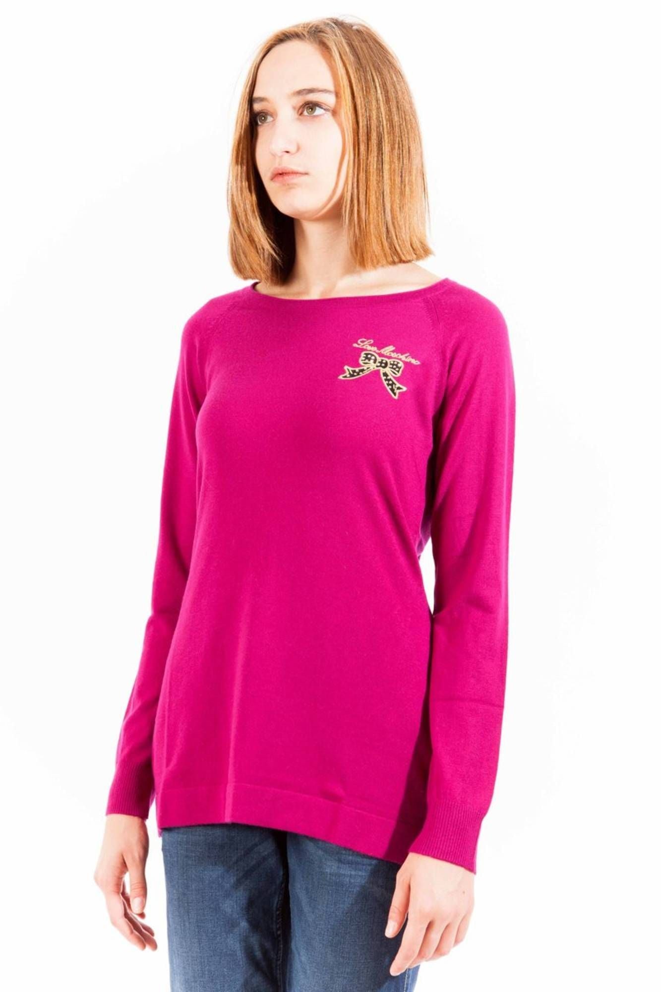 Love Moschino Purple Nylon Women Sweater