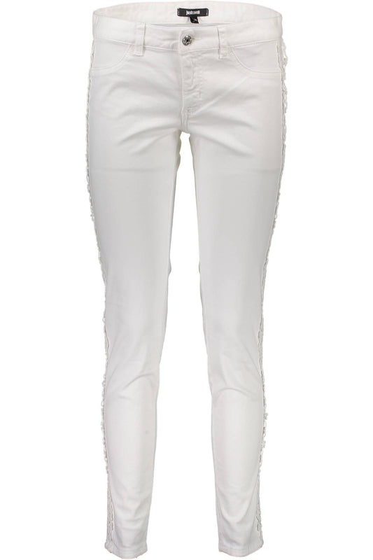 Just Cavalli White Cotton Women Pants