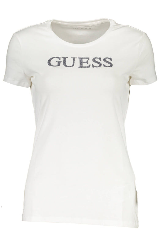 Guess Jeans White Cotton Women T-Shirt