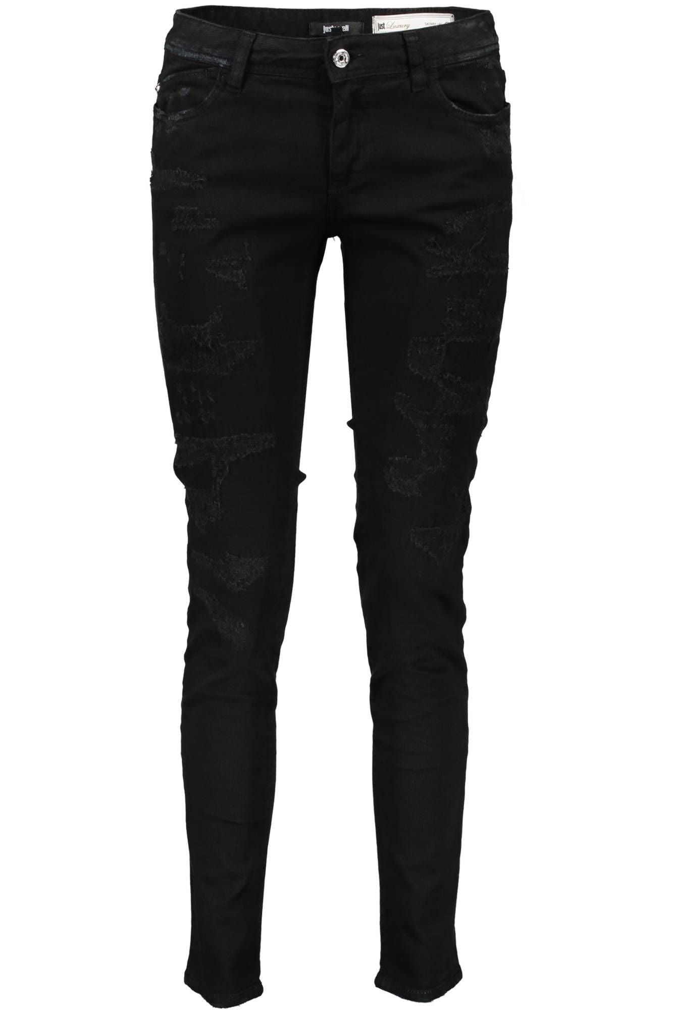 Just Cavalli Black Cotton Women Jeans