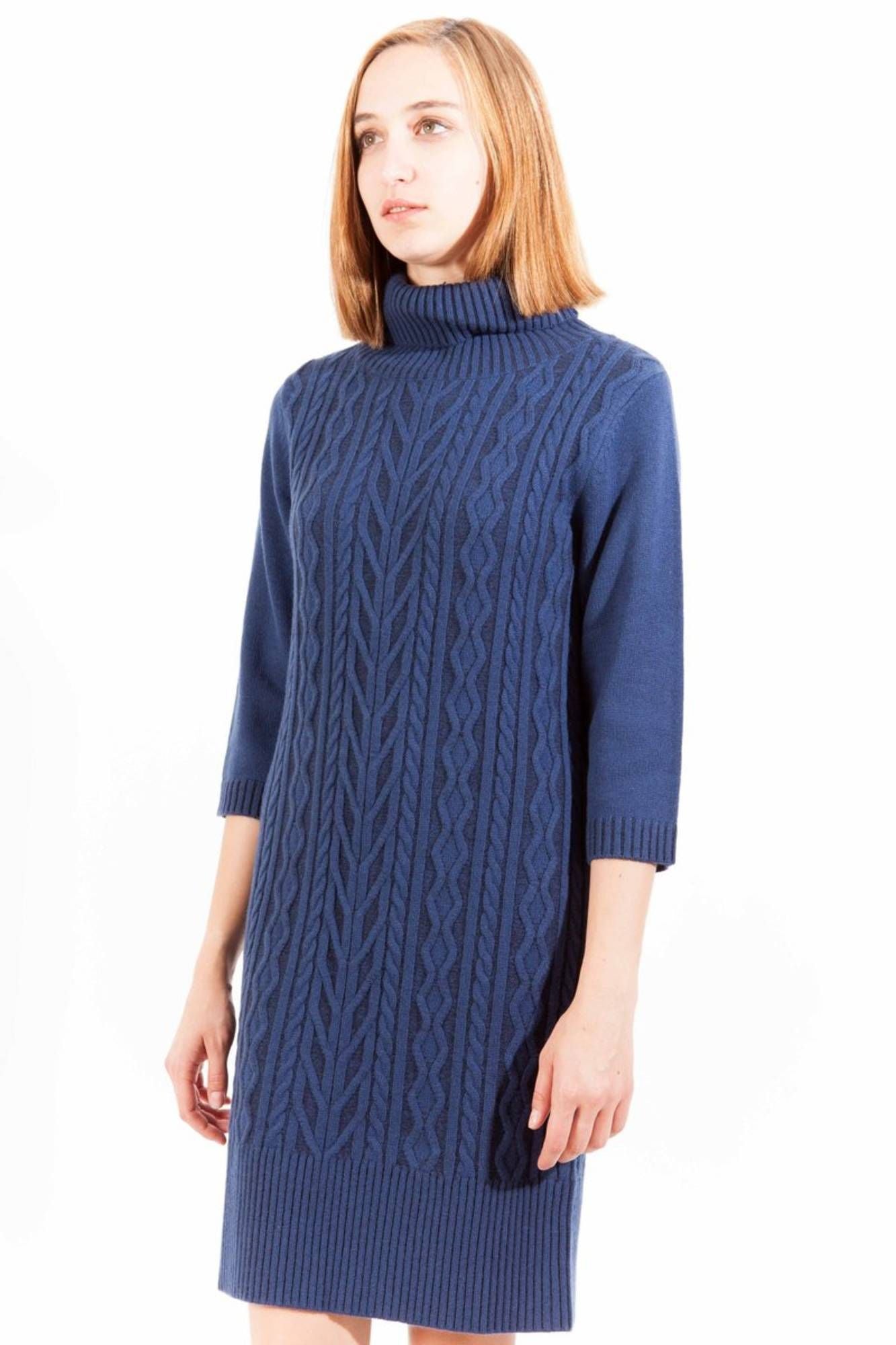 Gant Blue Wool Women Dress