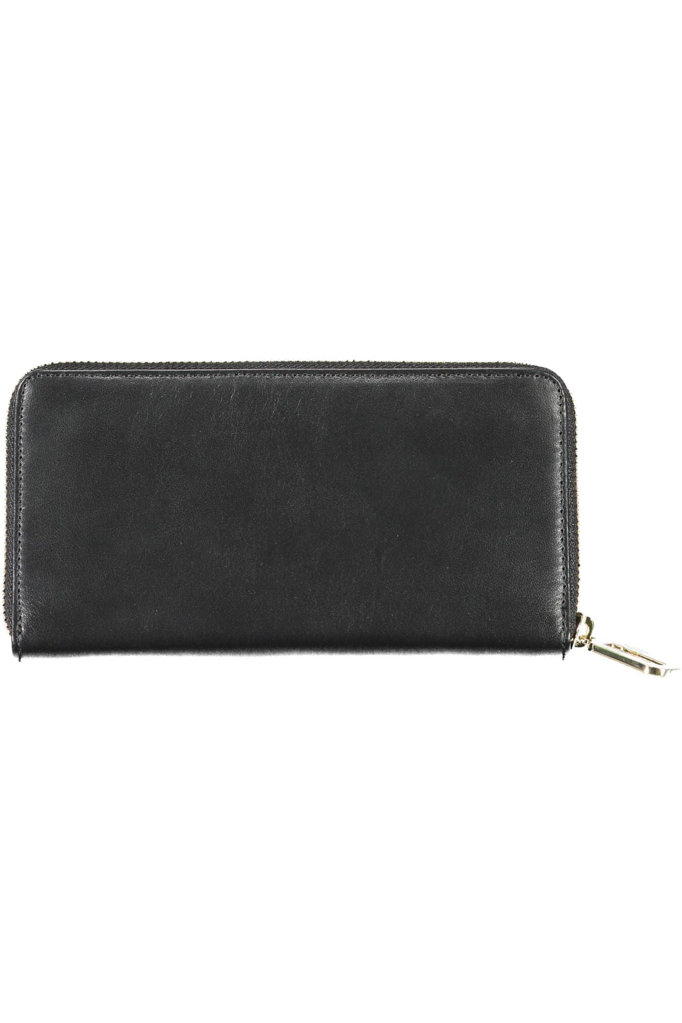 Tommy Hilfiger Black Leather Women Wallet