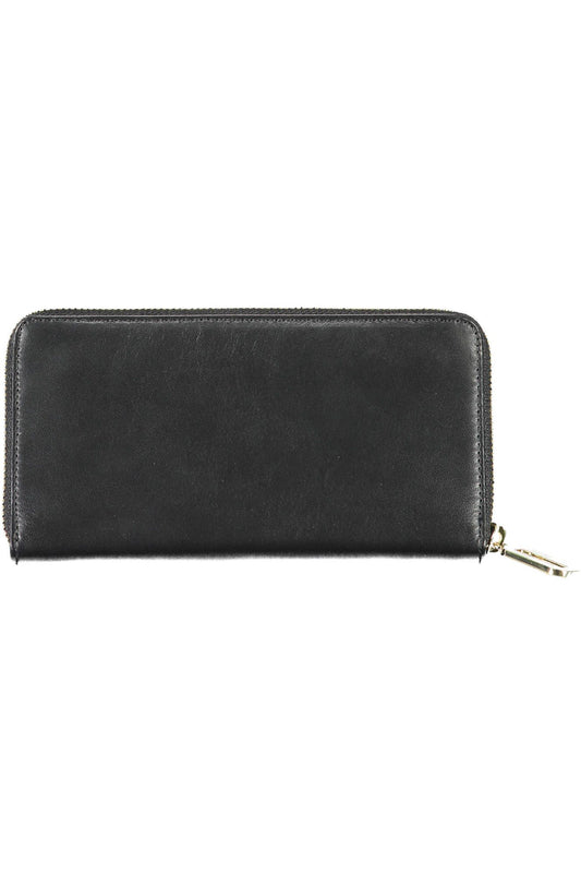 Tommy Hilfiger Black Leather Women Wallet