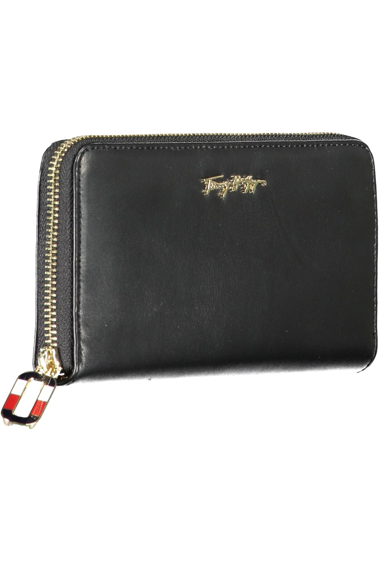 Tommy Hilfiger Black Leather Women Wallet