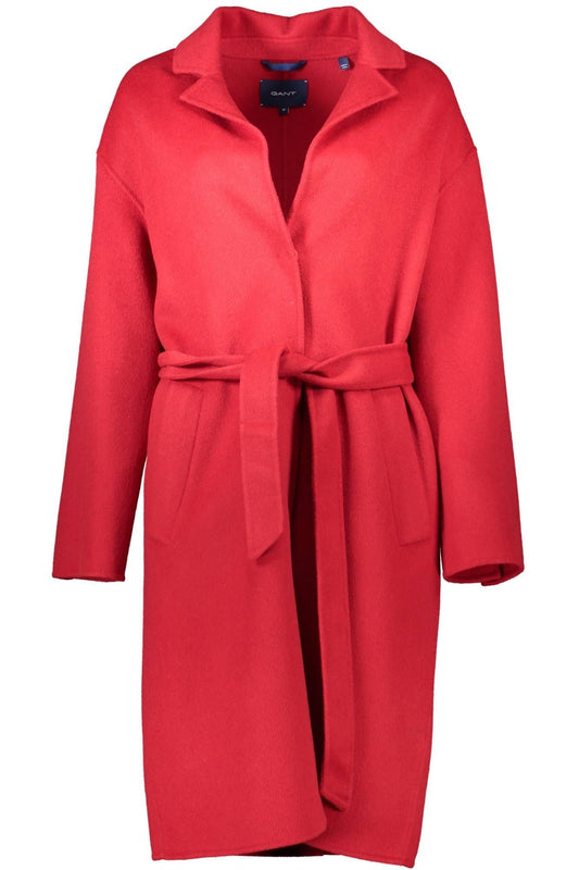 Gant Red Wool Women Coat