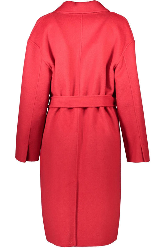 Gant Red Wool Women Coat