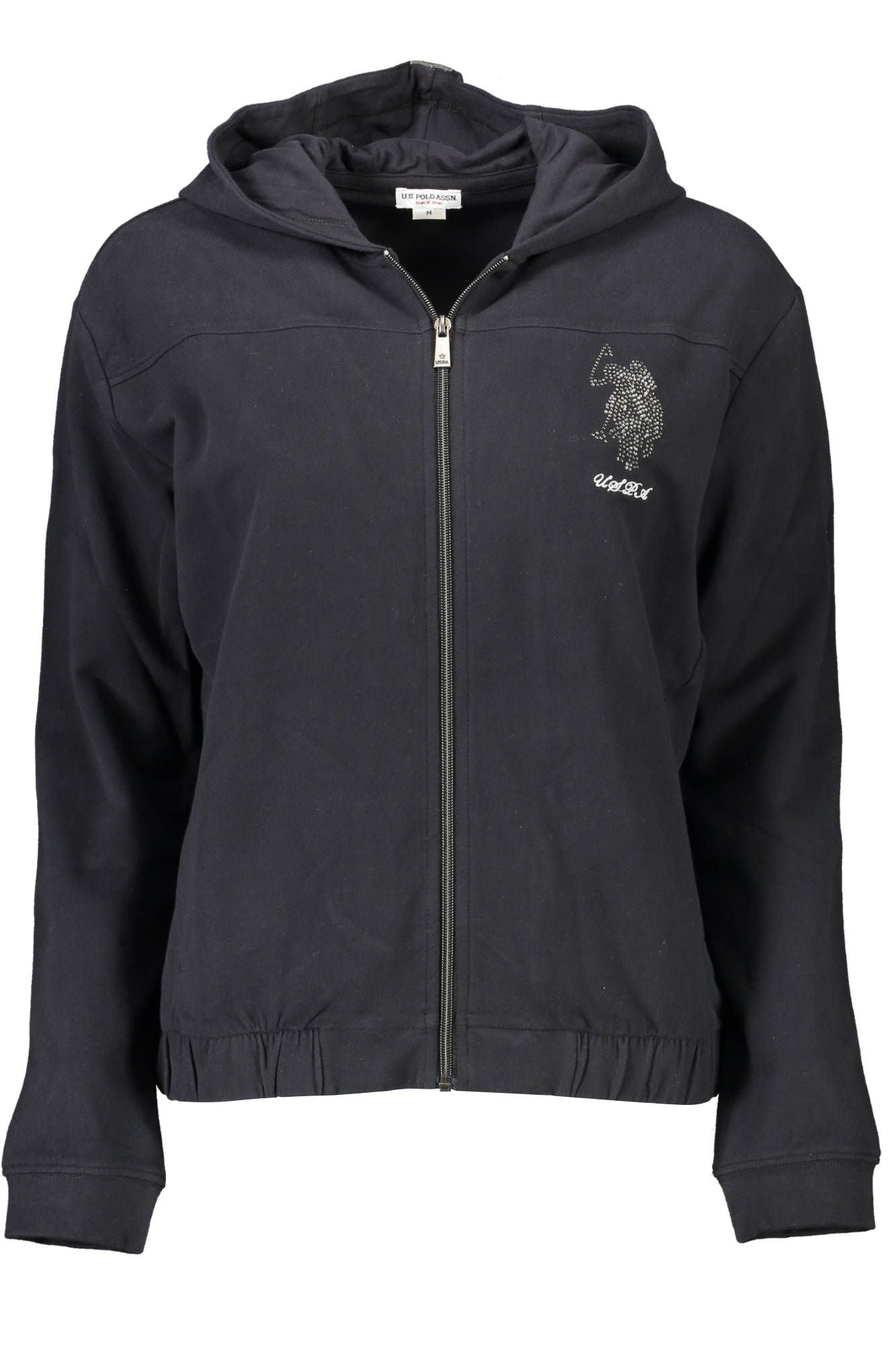 U.S. POLO ASSN. Black Cotton Women Hoodie