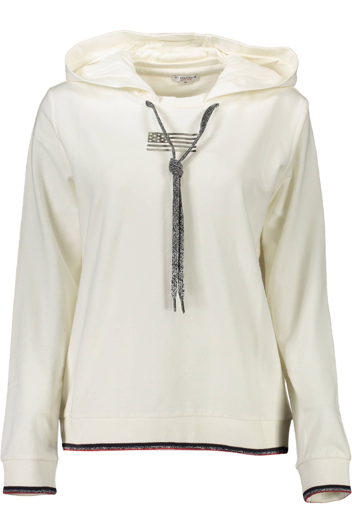 U.S. POLO ASSN. White Cotton Women Sweater