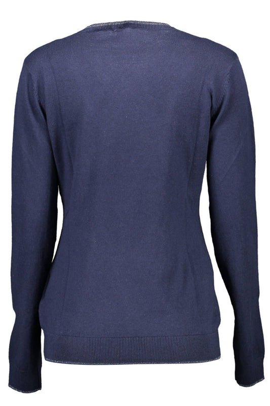 U.S. POLO ASSN. Blue Cotton Women Sweater