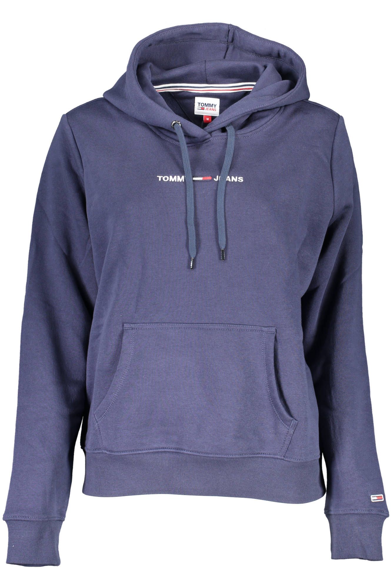 Tommy Hilfiger Blue Cotton Women Hoodie