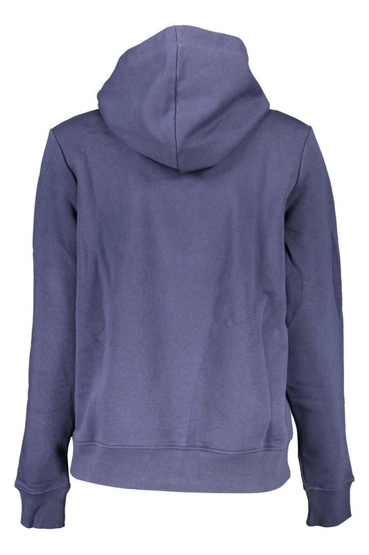 Tommy Hilfiger Blue Cotton Women Hoodie