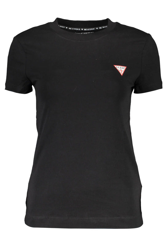 Guess Jeans Black Cotton Women T-Shirt