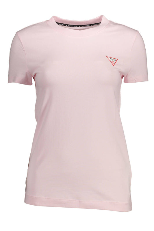 Guess Jeans Pink Cotton Women T-Shirt