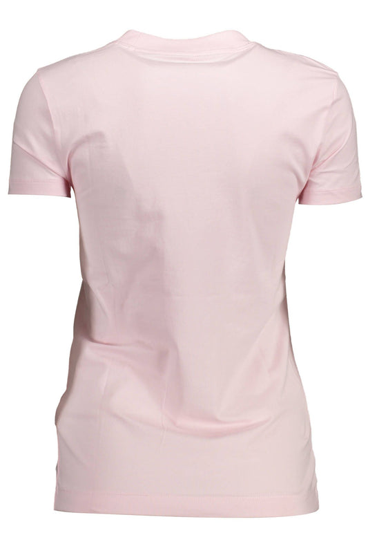 Guess Jeans Pink Cotton Women T-Shirt