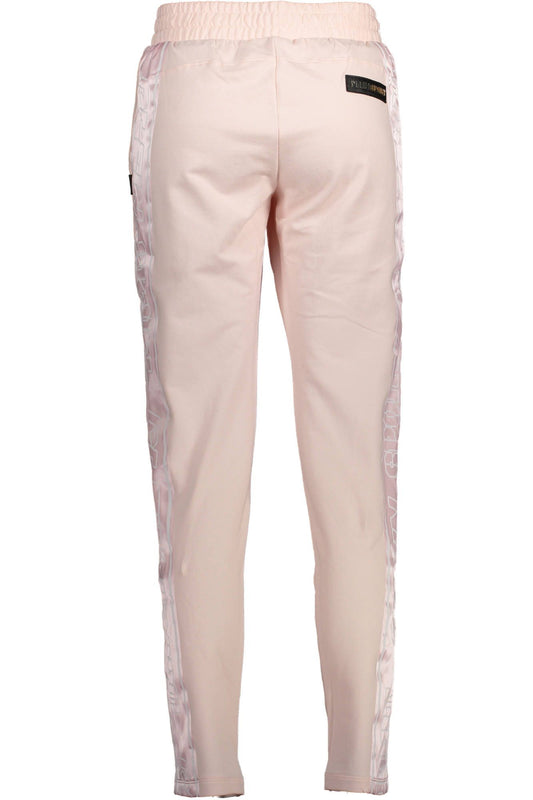 Plein Sport Pink Cotton Women Pants