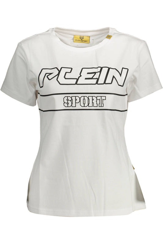 Plein Sport White Cotton Women T-Shirt