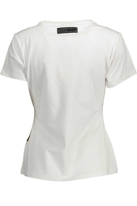 Plein Sport White Cotton Women T-Shirt