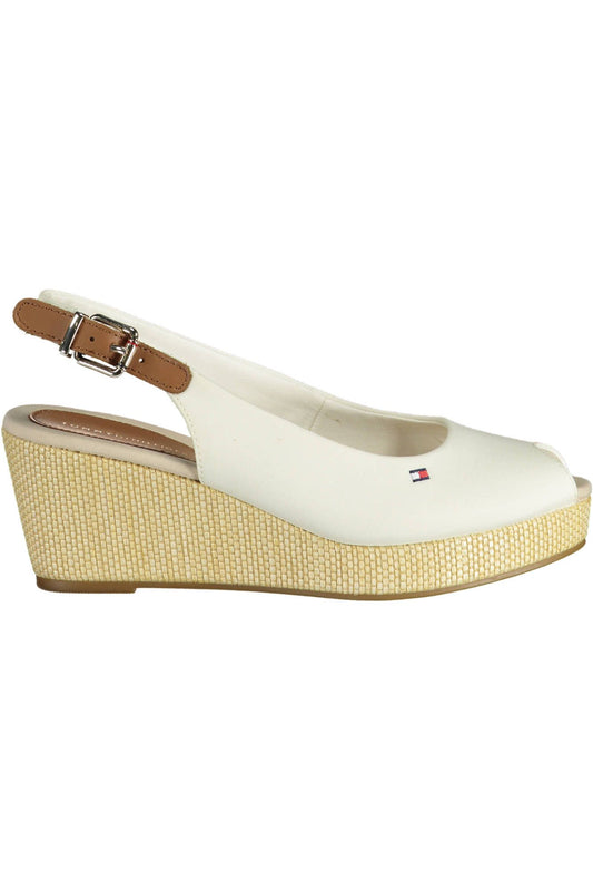 Tommy Hilfiger White Polyester Women Sandal