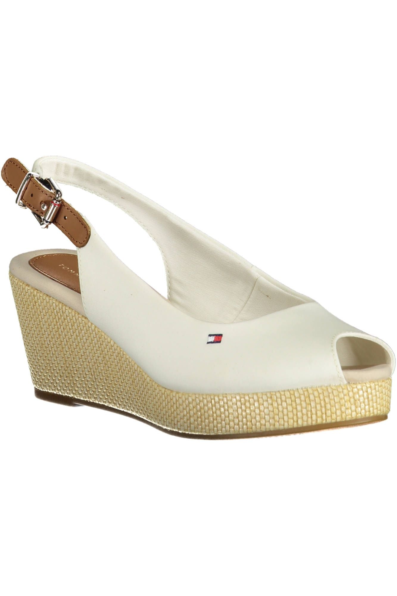 Tommy Hilfiger White Polyester Women Sandal