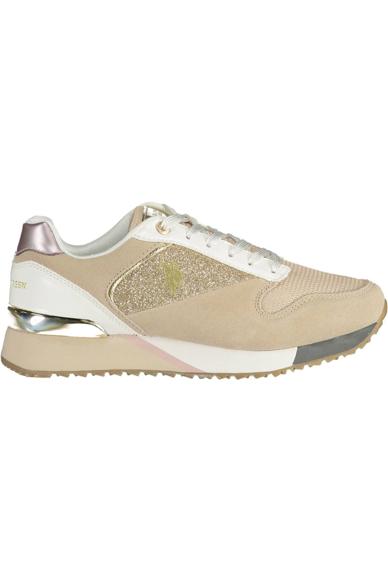 U.S. POLO ASSN. Beige Polyester Women Sneaker