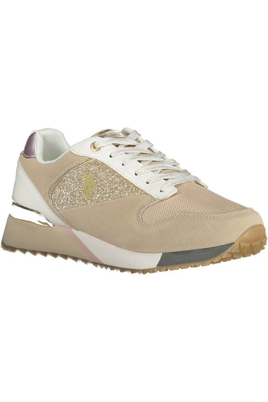 U.S. POLO ASSN. Beige Polyester Women Sneaker