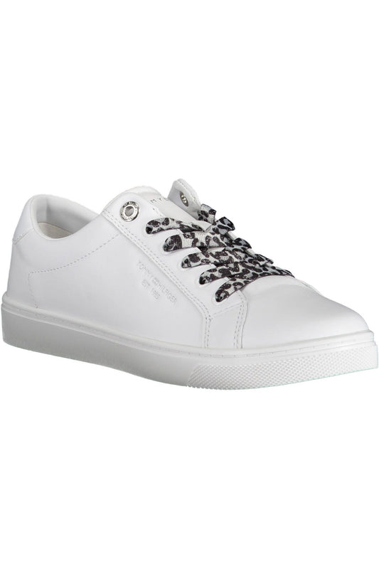 Tommy Hilfiger White Polyester Women Sneaker