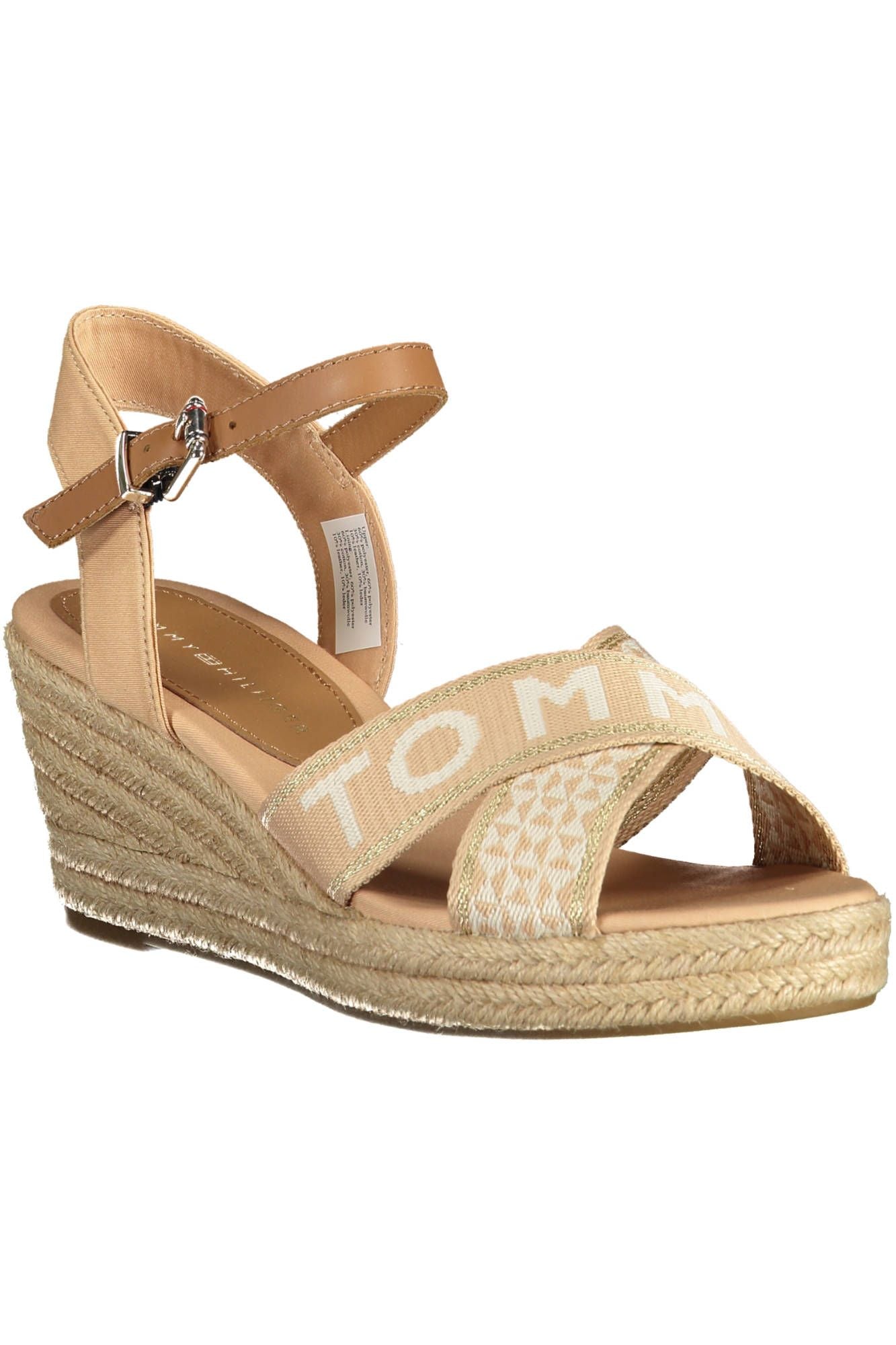 Tommy Hilfiger Beige Polyester Women Sandal