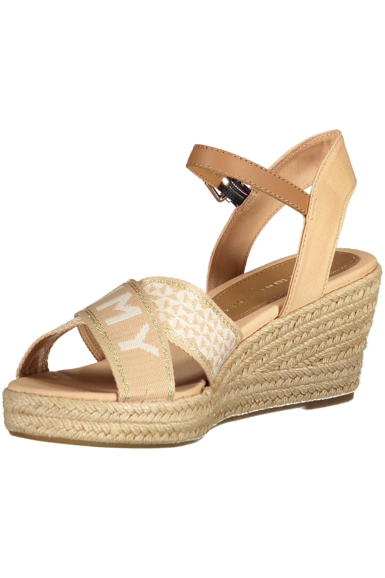 Tommy Hilfiger Beige Polyester Women Sandal