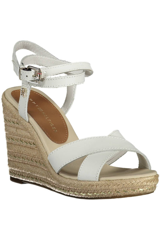 Tommy Hilfiger White Polyester Women Sandal