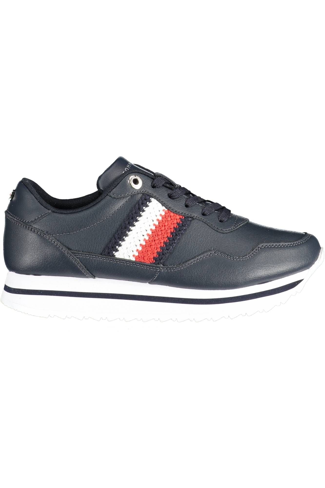 Tommy Hilfiger Blue Leather Women Sneaker