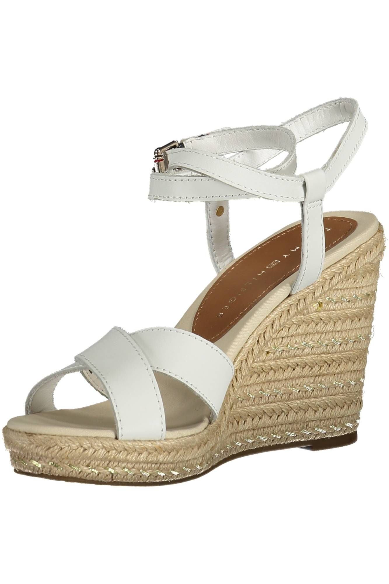 Tommy Hilfiger White Polyester Women Sandal