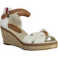 Tommy Hilfiger White Cotton Women Sandal