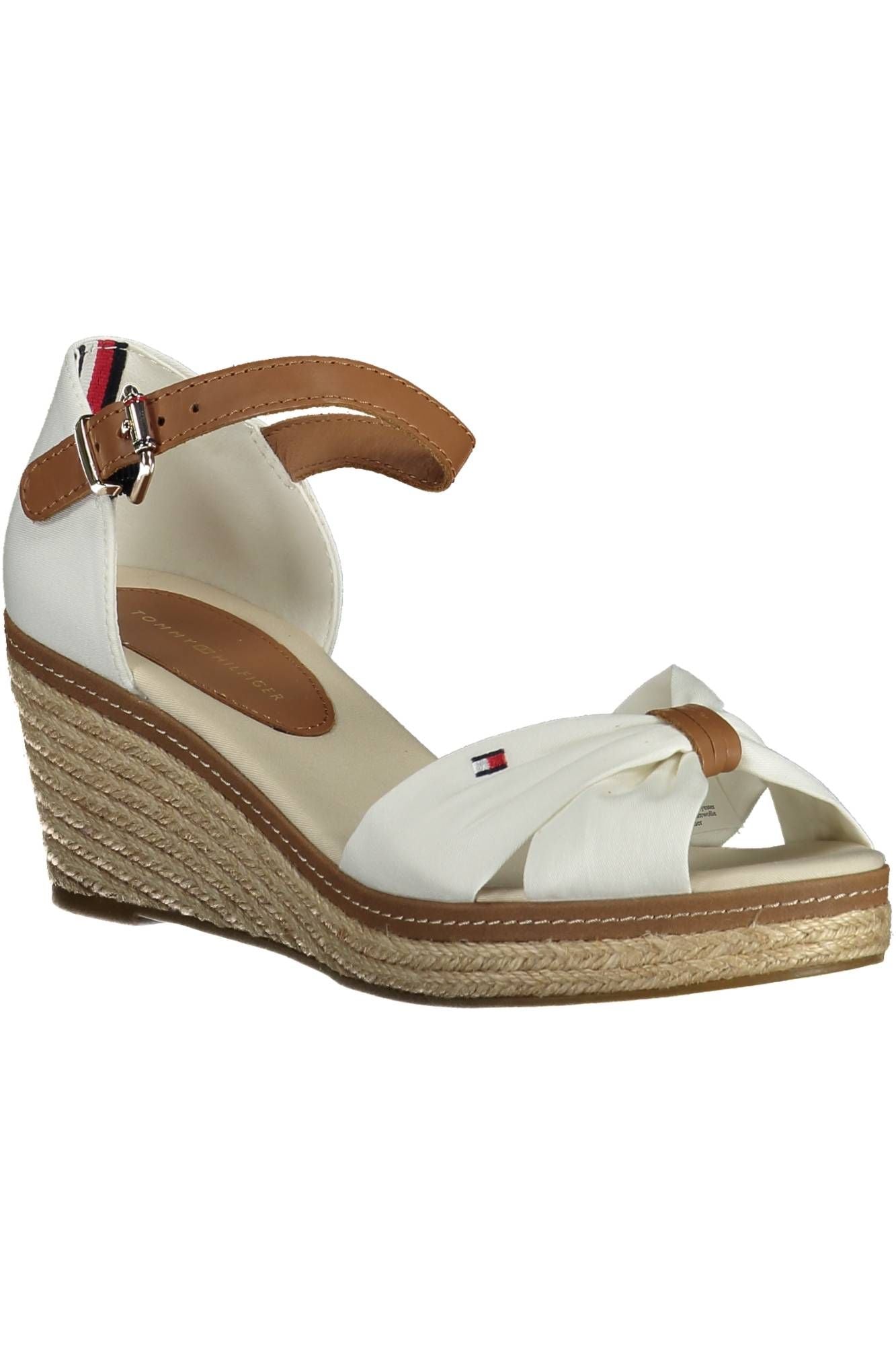 Tommy Hilfiger White Cotton Women Sandal