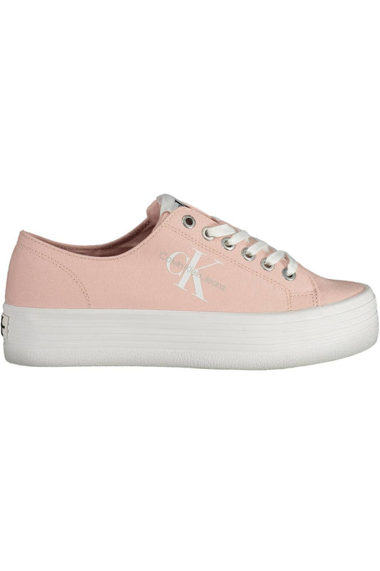 Calvin Klein Pink Cotton Women Sneaker