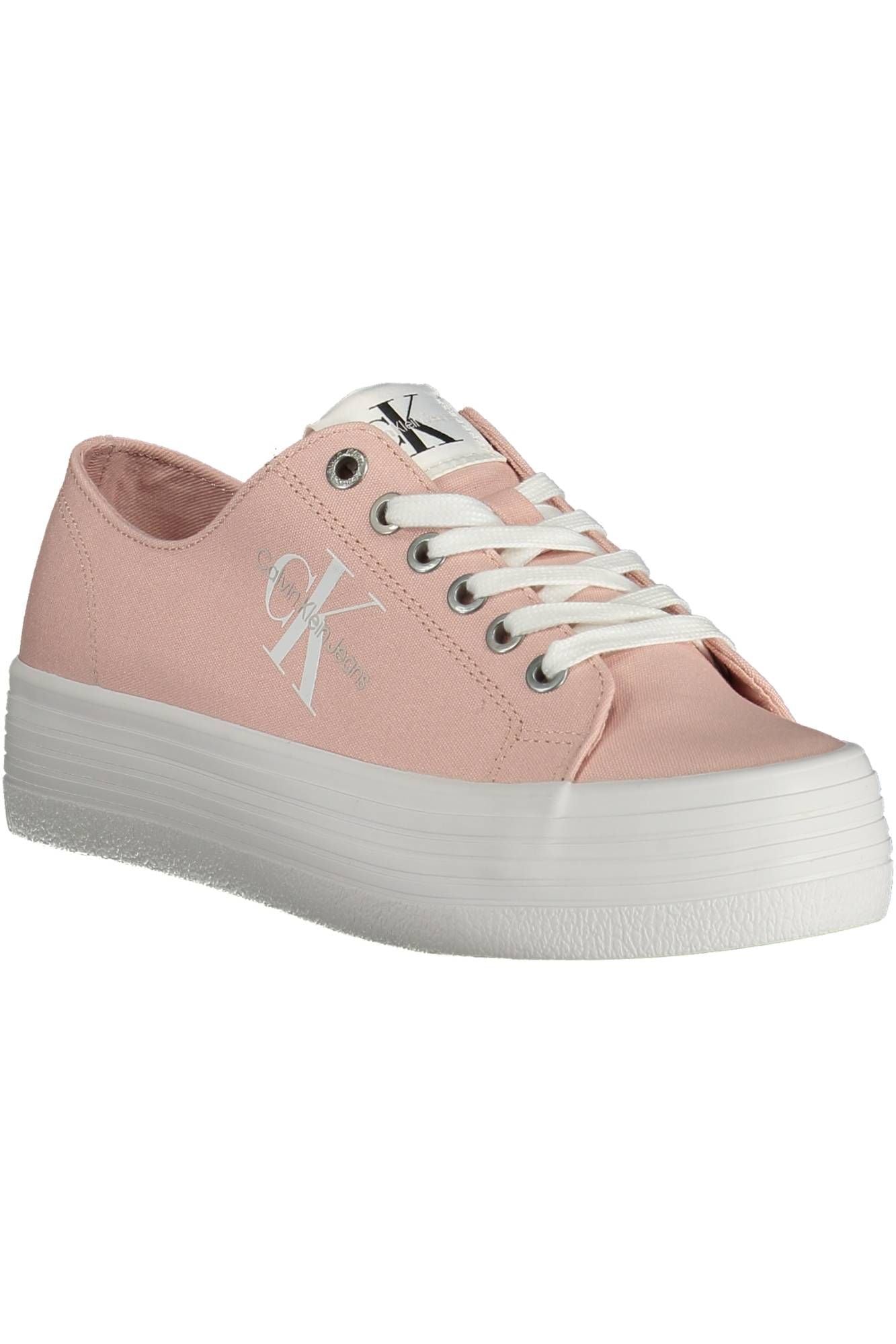 Calvin Klein Pink Cotton Women Sneaker