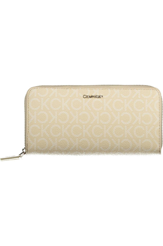 Calvin Klein Beige Polyester Women Wallet