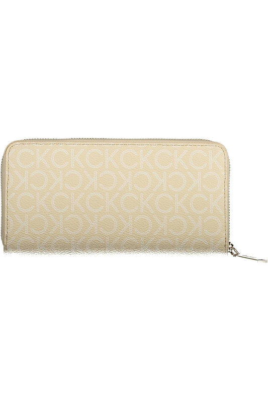 Calvin Klein Beige Polyester Women Wallet