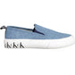 Calvin Klein Light Blue Cotton Women Sneaker