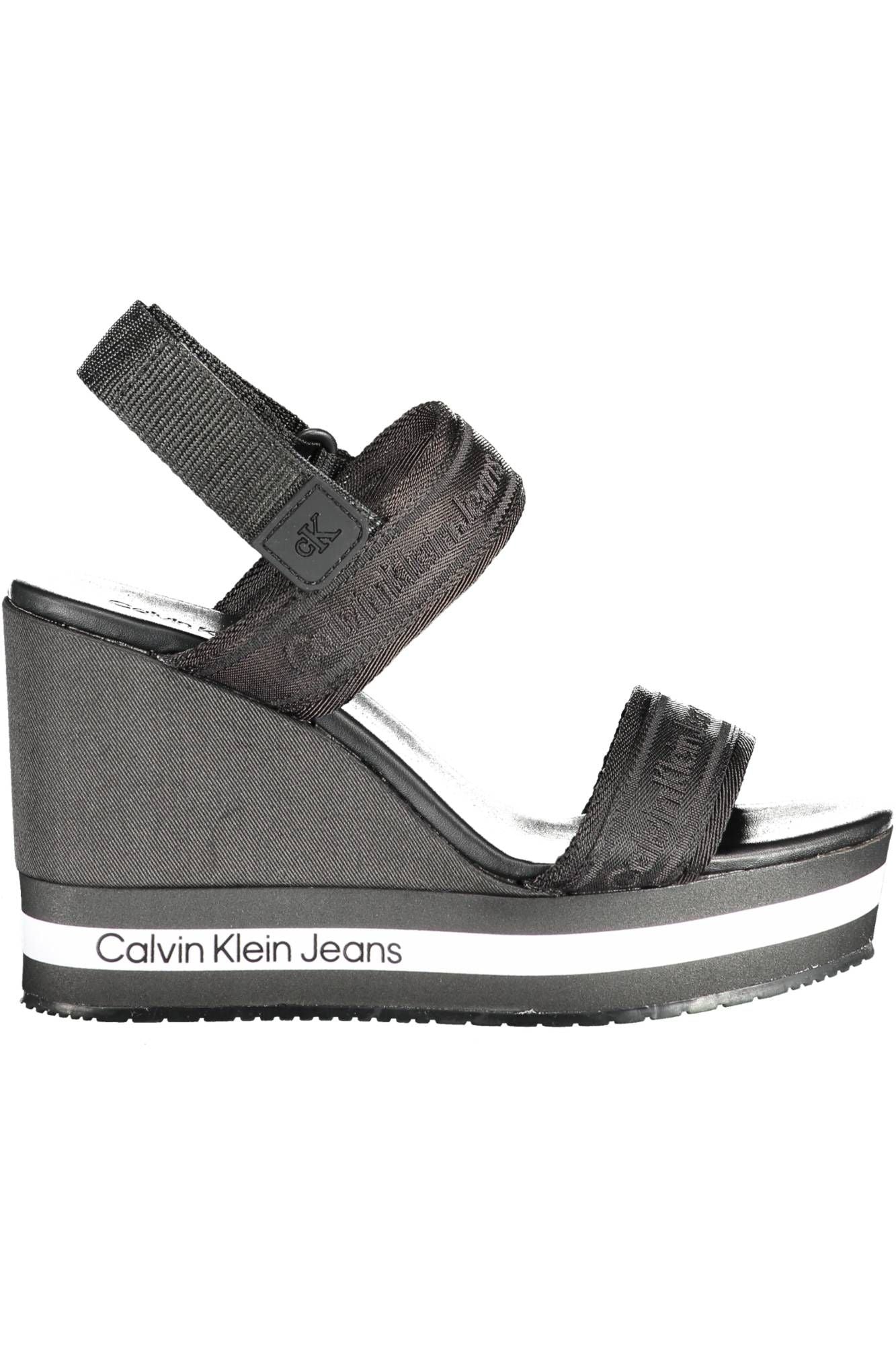 Calvin Klein Black Polyester Women Sandal