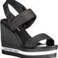 Calvin Klein Black Polyester Women Sandal